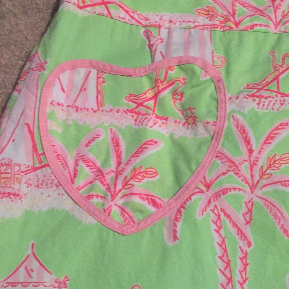 Lilly Pulitzer Green and Pink Skirt - Picture 2 of 7